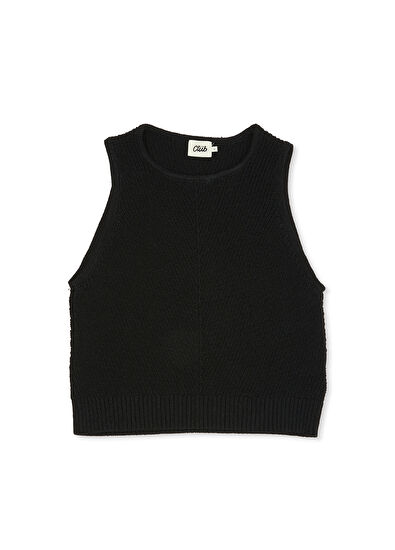 Beymen Club Siyah Halter Yaka Triko Atlet - 7