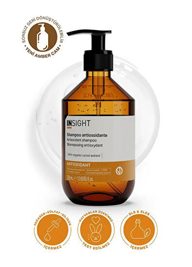 Insight Antioxidant Rejuvenating Yenileyici Güçlendirici Şampuan 350 ml - 3