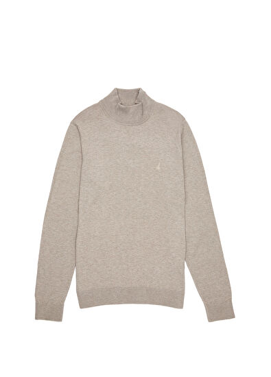 Beymen Club Beige Half Turtleneck Basic Sweater - 7