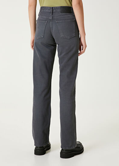 Beymen Club Antrasit Geniş Paça Jean Pantolon - 5