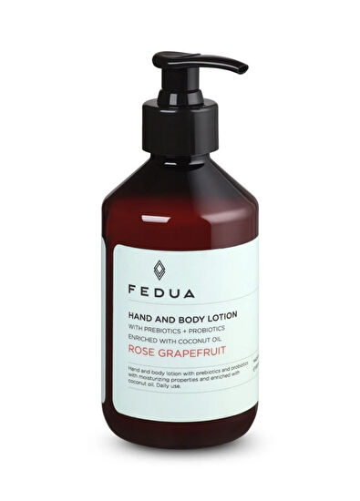 Fedua Hand And Body Lotion Rose Grapefruit Moisturizing Body Lotion 300 ml + Hand And Body Wash Rose Grapefruit Shower Gel 300 ml Skin Care Set of 2 - 4