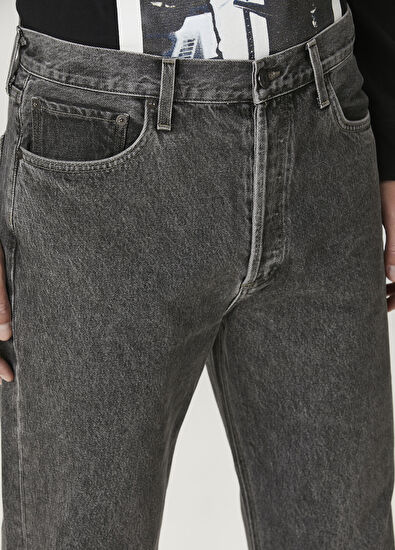 Agolde 90's Gri Organik Pamuk Jean Pantolon - 4