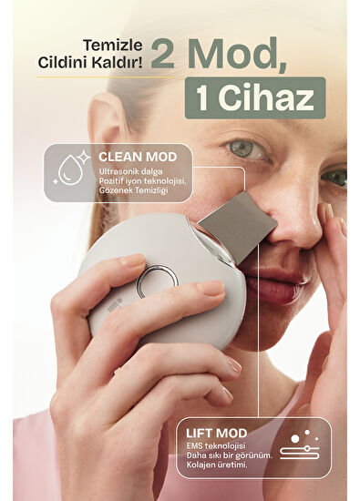 İyo Ultrasonic Skin Scrubber & Lifter Cilt Bakım Cihazı - 5