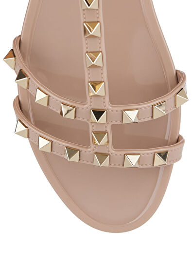 Rockstud Pudra Kadın Sandalet - Görsel 5
