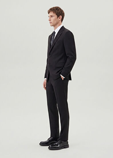 Beymen Club Black Classic Fine Wool Suit - 3