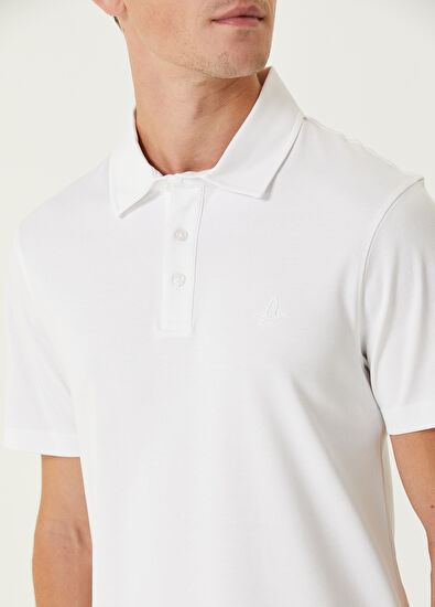 Beymen Club Slim Fit White Polo T-Shirt - 6