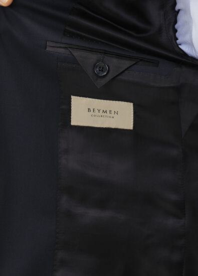 Beymen Collection Navy Blue Wool Suit - 10