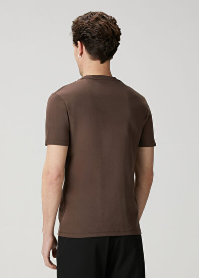 AllSaints Brace Brown Basic T-Shirt - 4