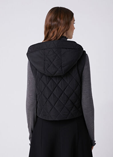 Beymen Club Black Hooded Vest - 5