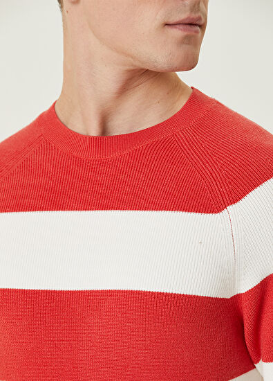 Beymen Club Nar Çiçeği Şerit Jakarlı Kazak - 6