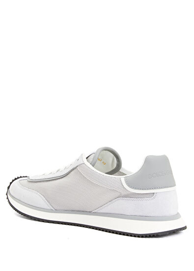 Dolce&Gabbana DG Cushion White Grey Men's Leather Sneakers - 3