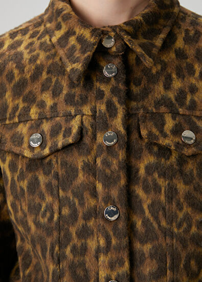 Beymen Club Khaki Leopard Print Jacket - 7