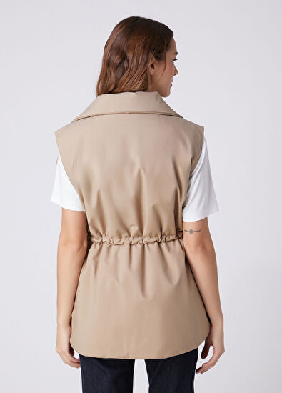 Beymen Club Beige Double-Breasted Vest - 5
