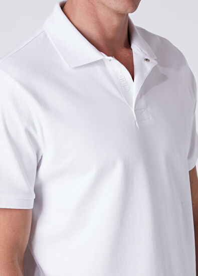 Beymen Club Comfort Fit Beyaz Polo Yaka T-shirt - 6