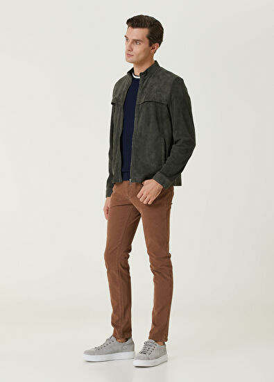 Beymen Club Khaki Suede Jacket - 3