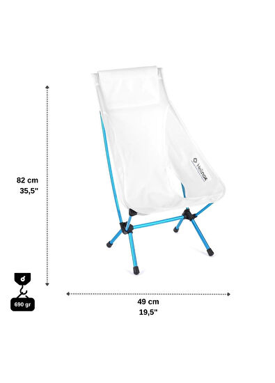 Helinox Chair Zero High Back Foldable Outdoor Camping Chair - 5