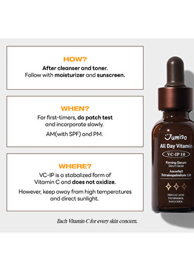 Jumiso All Day Vitamin VC-IP 1,0 Firming Serum Yaşlanma Bakımı Vitamin Serumu 30ml - 7