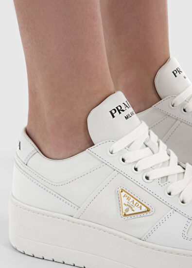 Downtown Bold Beyaz Deri Kadın Spor Ayakkabı - Görsel 5