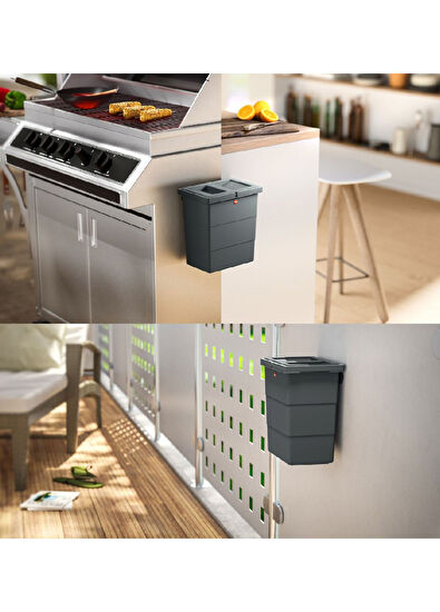 Hailo Flexbox Black Mini Trash Bin 7 Lt - 6