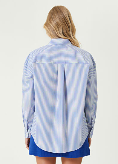 Beymen Club Mavi Çizgili Gömlek - 6