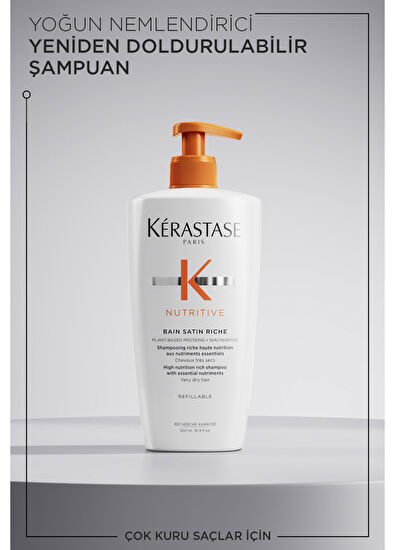 Kerastase Nutritive Bain Satin Riche Yoğun Nemlendirici Şampuan 500 ml - 3