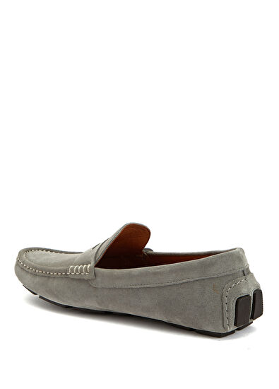 Beymen Club Gri Erkek Süet Loafer - 3
