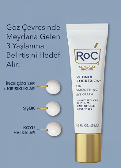 Roc Line Smoothing Kırışıklık Karşıtı Canlandırıcı Göz Kremi 15 ml - 5