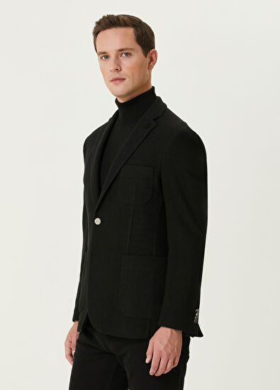 Beymen Club Black Stitching Detail Blazer - 4