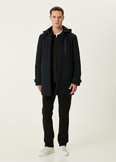 Beymen Club Navy Blue Hooded Coat - 3