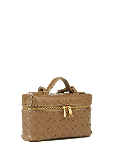 Bang Bang Vanity Açık Kahverengi Kadın Deri Çanta - Görsel 4