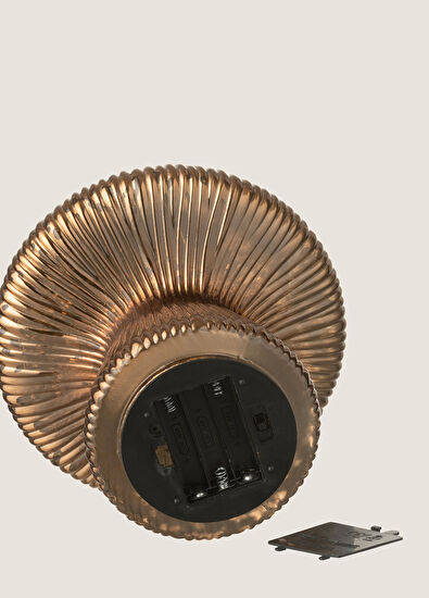 Chakra Bigo Dark Brown Led Mushroom Decorative Object - 5