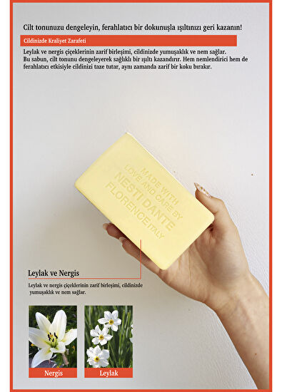 Nesti Dante Romantica Kiraz Çiçeği ve Reyhan Özlü Vegan Cilt Bakım Sabunu 250 gr - 3