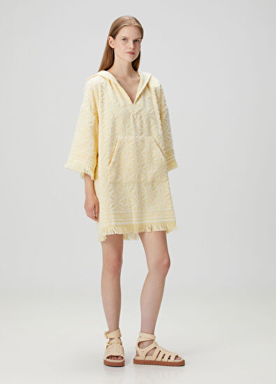 Zimmermann Coco Sarı Mini Havlu Elbise - 3