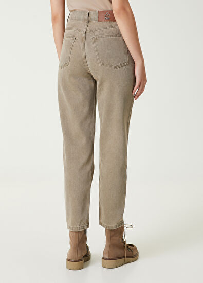Beymen Club Haki Mom Jean Pantolon - 6