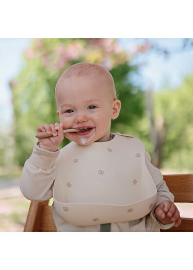 Mushie Blush Shifting Sand Baby First Feeding Spoon Set - 5