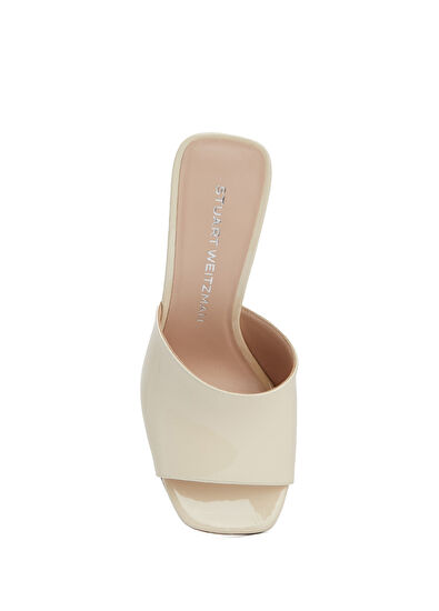 Stuart Weitzman Vinnie Ecru Women's Slippers - 4