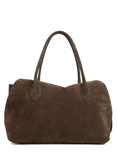 Beymen Club Hera Brown Women's Suede Shoulder Bag - 4