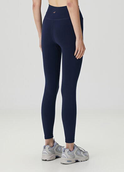 Jerf Aura High Waist 7/8 Modal Navy Blue Leggings - 4