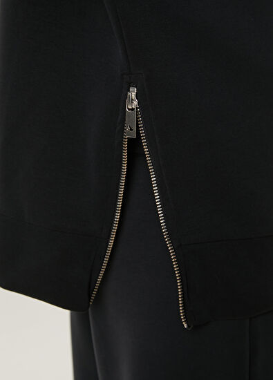 Beymen Club Black Flowy Sweatshirt - 5