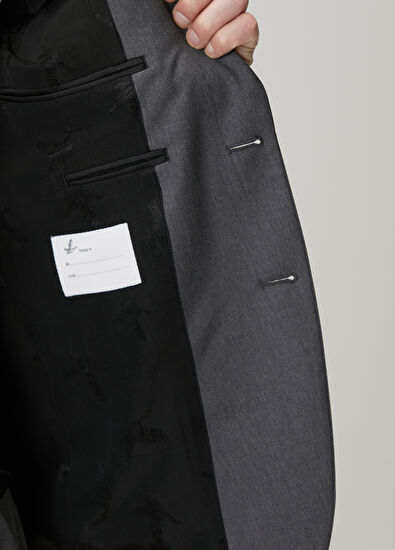 Beymen Club Antrasit Yün Takım Elbise - 10