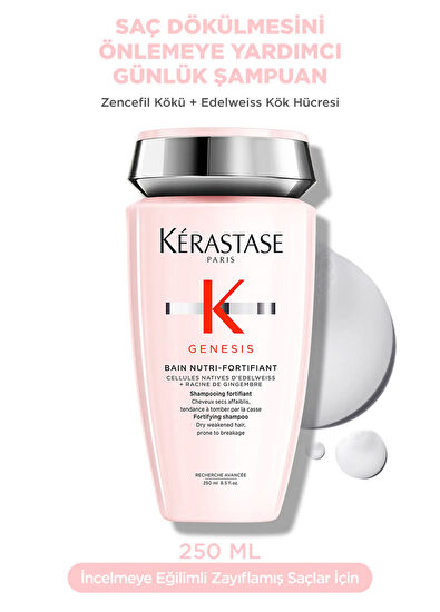 Kerastase Elixir Genesis Dökülme Karşıtı ve Güçlendirici Şampuan 250 ml + Saç Yağı 30 ml 2'li Set - 5