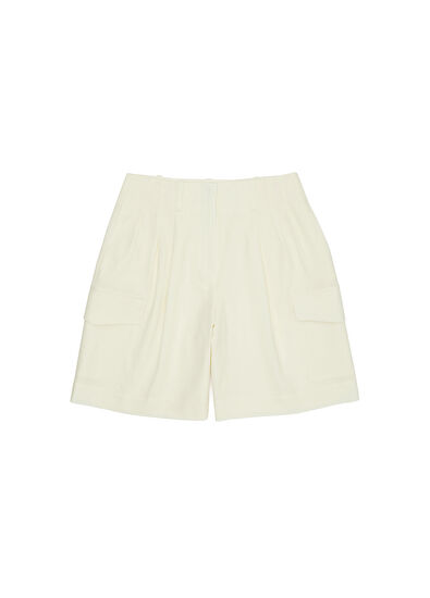 Beymen Club Kırık Beyaz Keten Şort - 7