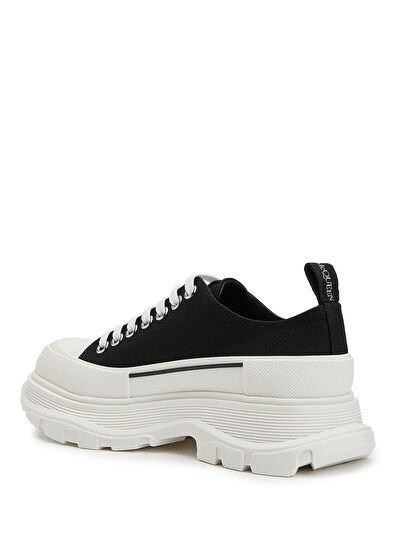 Alexander McQueen Black White Women's Sneakers - 3
