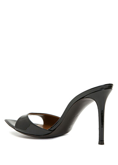 Siyah Kadın Deri Terlik - Görsel 4