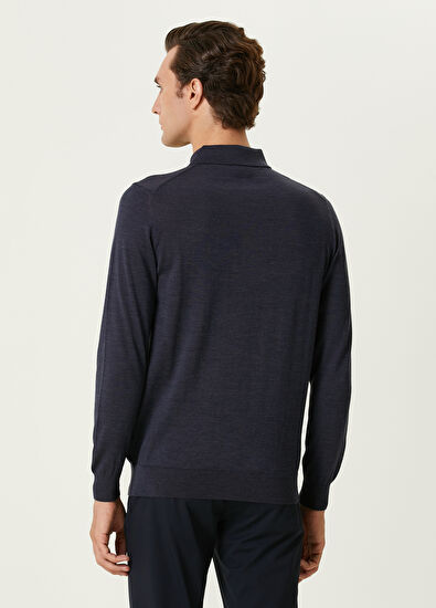 Beymen Club İndigo Yün Kazak - 5