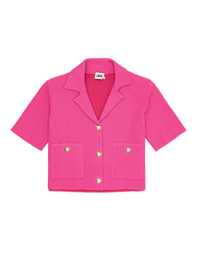 Beymen Club Fuşya Crop Triko Ceket - 7