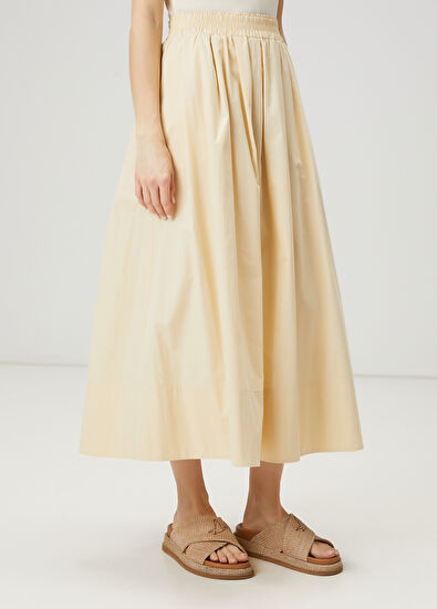 Beymen Club Krem Midi Etek - 5