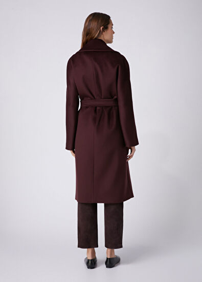 Beymen Club Plum Wool Coat - 5