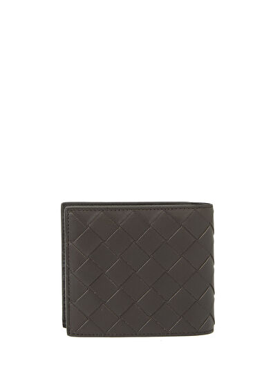 Intrecciato Siyah Kahverengi Erkek Deri Cüzdan - Görsel 4