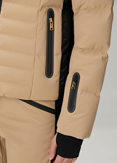 Bogner Bond Bej Kapüşonlu Kayak Montu - 5